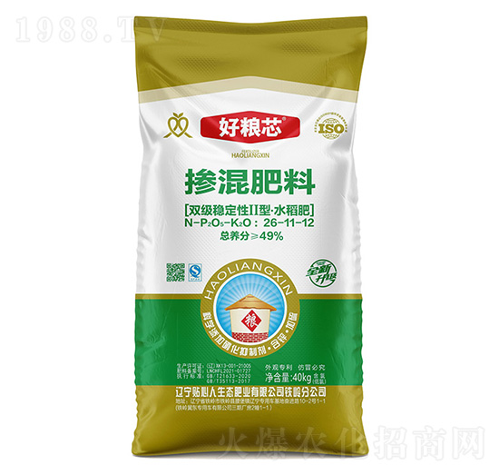 雙級(jí)穩(wěn)定性II型·水稻專用摻混肥料26-11-12-好糧芯-貼心人肥業(yè)
