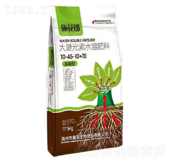 高磷型大量元素水溶肥料10-45-10+TE-施花郎-鑫榮生物
