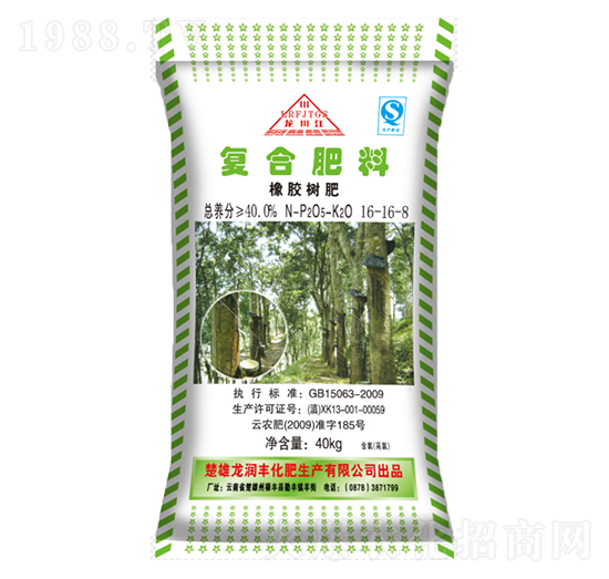 橡膠樹專用復(fù)合肥料16-16-8-龍潤(rùn)豐