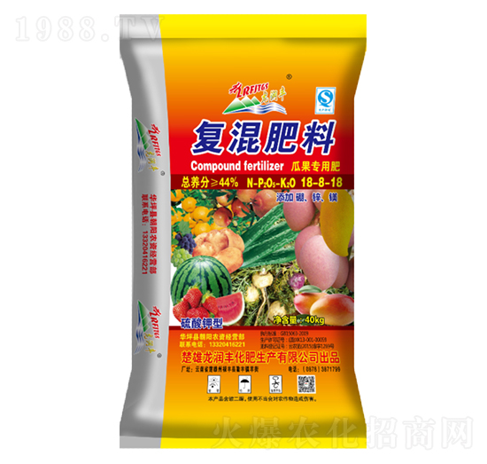 瓜果專(zhuān)用復(fù)混肥料18-8-18-龍潤(rùn)豐