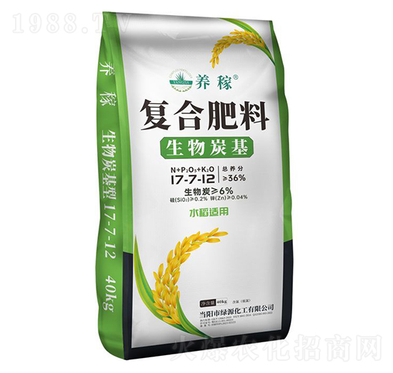 生物炭基復(fù)合肥料17-7-12-養(yǎng)稼-華強化工集團
