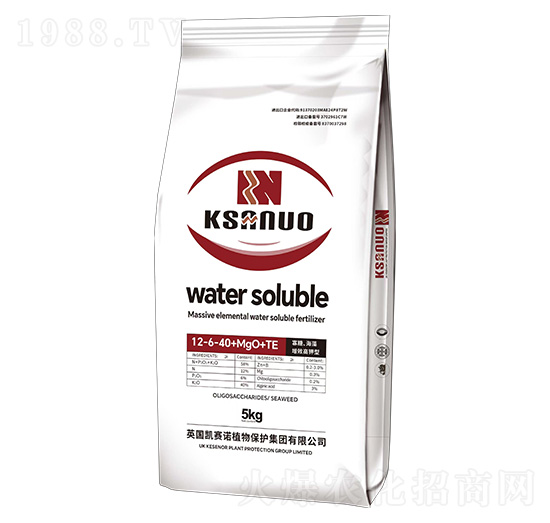 增效高鉀型大量元素水溶肥料12-6-40+MgO+TE-凱賽諾