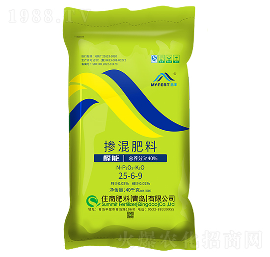 夢(mèng)豐控釋摻混肥25-6-9-住商肥料