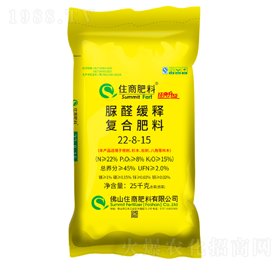 桉樹配套脲醛緩釋復(fù)合肥22-8-15-住商肥料