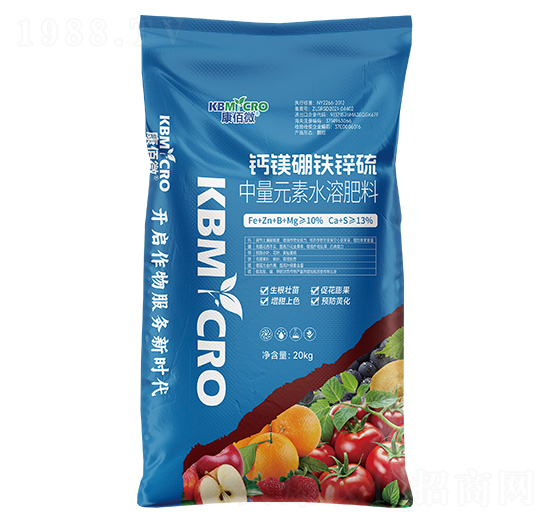 中量元素水溶肥料-鈣鎂硼鐵鋅硫-康佰微