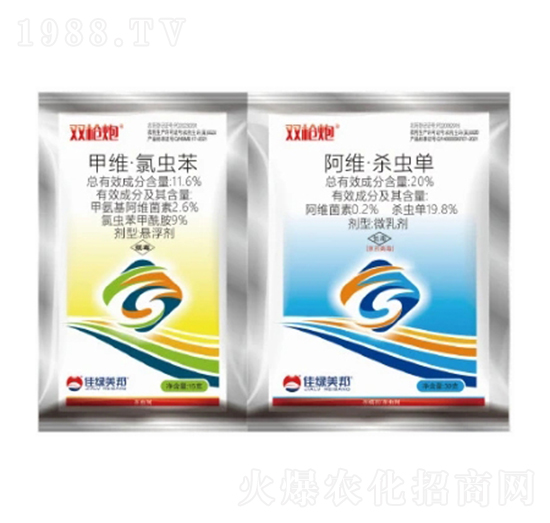 11.6%甲維·氯蟲苯SC+20%阿維·殺蟲單ME-雙槍炮組合-美邦化工