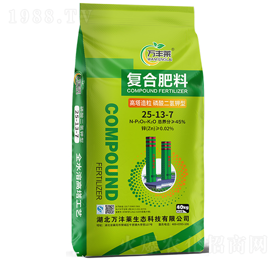 高塔造粒磷酸二氫鉀型復合肥料25-13-7-萬豐萊-頓貝