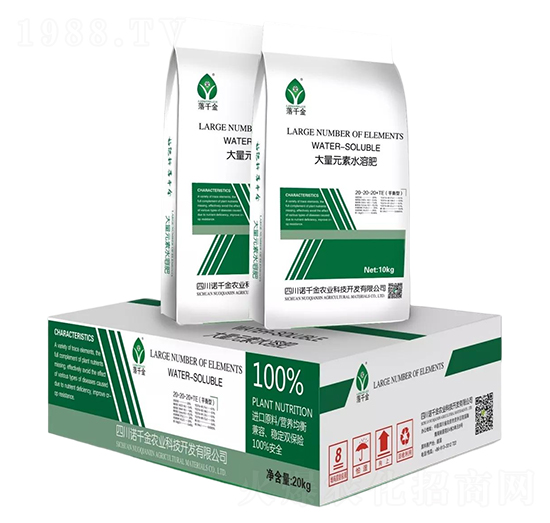 平衡型大量元素水溶肥料20-20-20+TE-諾千金農(nóng)業(yè)