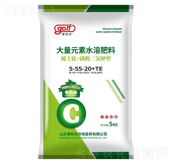 大量元素水溶肥料5-55-20+TE-果利夫