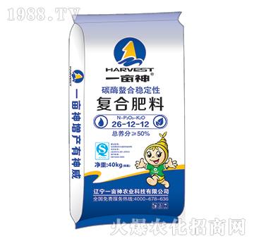 碳酶螯合穩(wěn)定性復(fù)合肥料26-12-12-一畝神