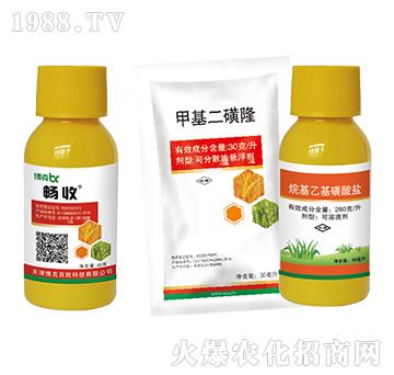 2甲·雙氟+甲基二磺隆+烷基乙基磺酸鹽-博克百勝