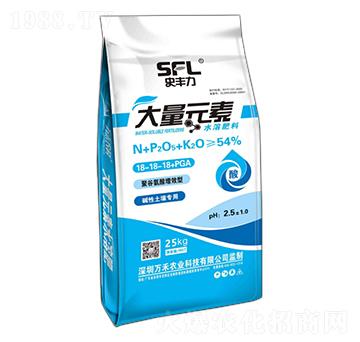 聚谷氨酸增效型大量元素水溶肥料18-18-18+PGA-史豐力-萬禾農(nóng)科