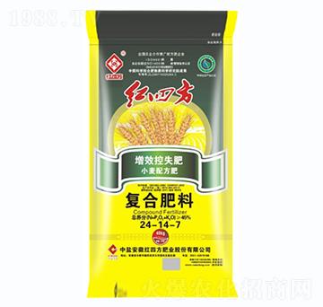 小麥專用增效控失復(fù)合肥料24-14-7-紅四方