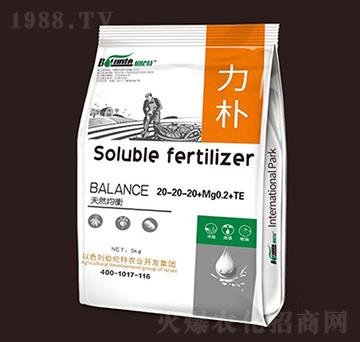 大量元素水溶肥20-20-20+Mg0.2+TE-力樸-伯倫特