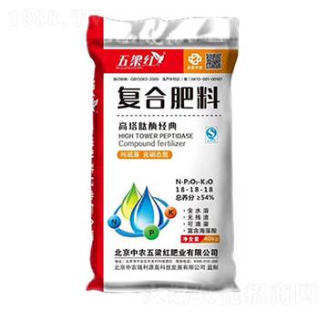 高塔肽酶經(jīng)典復(fù)合肥料18-18-18-五梁紅