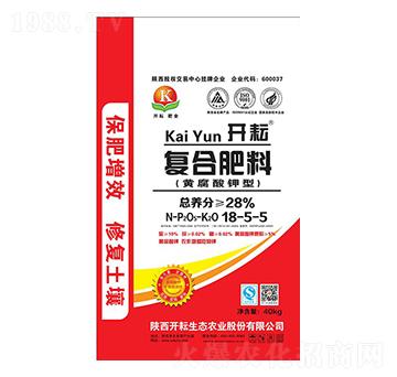 黃腐酸鉀型復(fù)合肥料18-5-5-開耘
