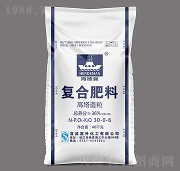40kg高塔氯基復(fù)合肥料30-0-6-海德曼-富升化工