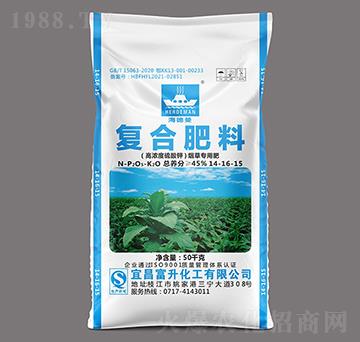 煙草專用高濃度硫酸鉀復(fù)合肥料14-16-15-海德曼-富升化工