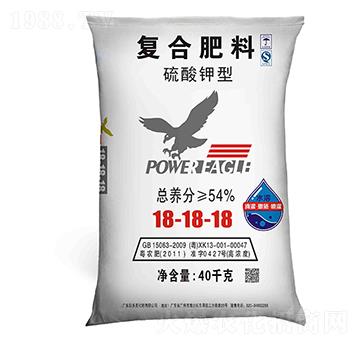 復合肥料-美鷹（18-18-18）硫酸鉀型（40KG）-拉多美化肥