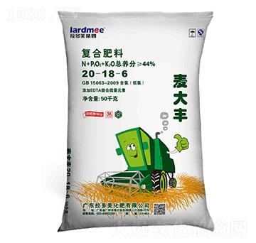 50KG小麥專用復合肥料20-18-6-麥大豐-拉多美