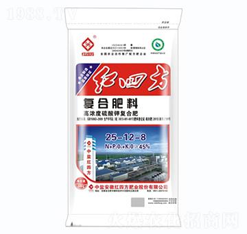 高濃度硫酸鉀復(fù)合肥料25-12-8-紅四方