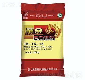 小麥專用腐植酸復(fù)合肥料15-15-15-黑金-紅四方