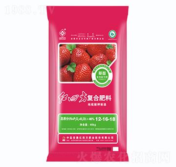 草莓專用復(fù)合肥料12-16-18-紅四方